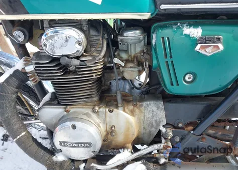 1972 Honda Cb350 z USA, uszkodzony, nr VIN 00000CB3503087675